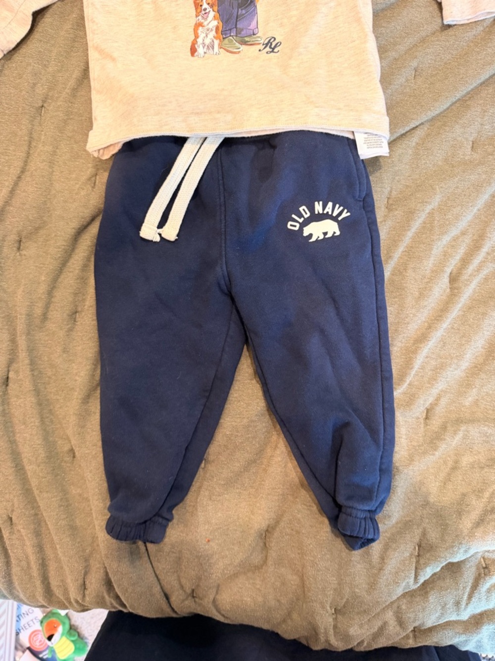 Old Navy Dark Blue Kids Joggers with White Drawstring
